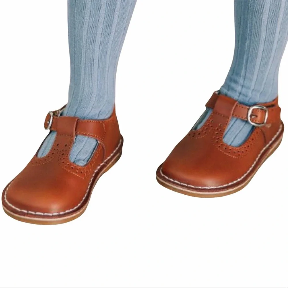 L'AMOUR Frances T-Strap Perforated Mary Jane Shoe - Picture 16 of 16